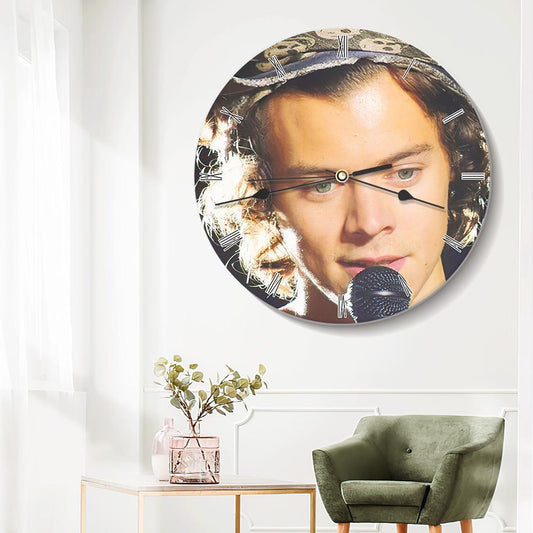 Harry Styles Wall Clock Home Decor Wall Clock Gifts for Harry Styles Fans Summer Love Wall Clock