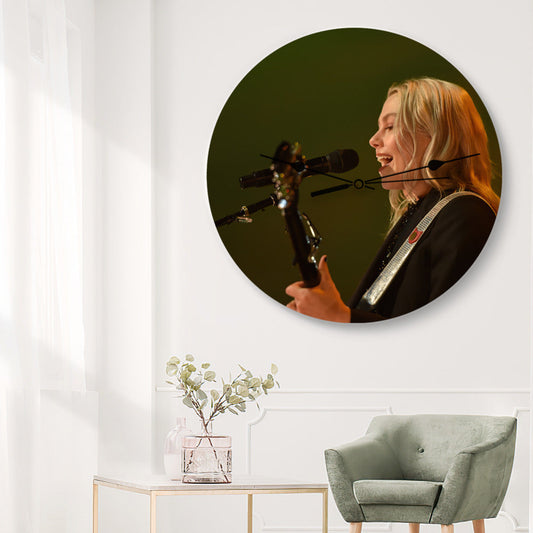 Phoebe Bridgers Wall Clock Home Decor Wall Clock Gifts for Phoebe Bridgers Fans Austin City Limits Wall Clock