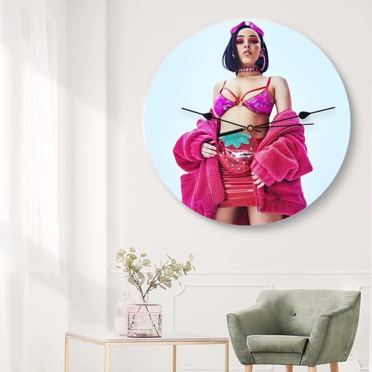 Doja Cat Wall Clock Home Decor Wall Clock Gifts for Doja Cat Fans Boss Bitch Wall Clock
