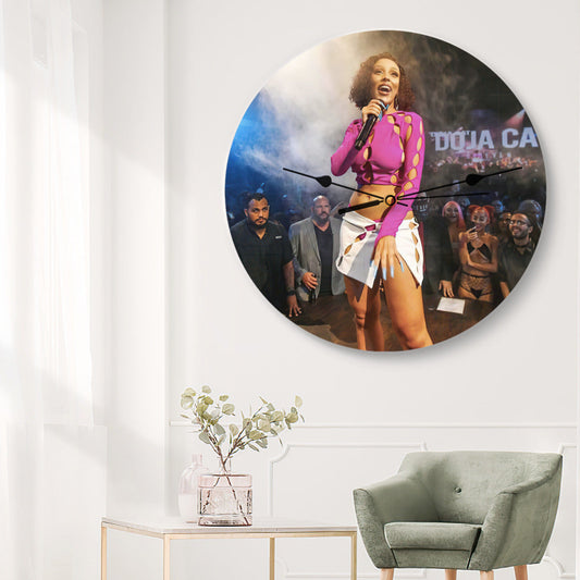 Doja Cat Wall Clock Home Decor Wall Clock Gifts for Doja Cat Fans Miami Swim Week Wall Clock
