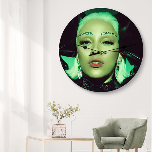 Doja Cat Wall Clock Home Decor Wall Clock Gifts for Doja Cat Fans Reloaded Wall Clock
