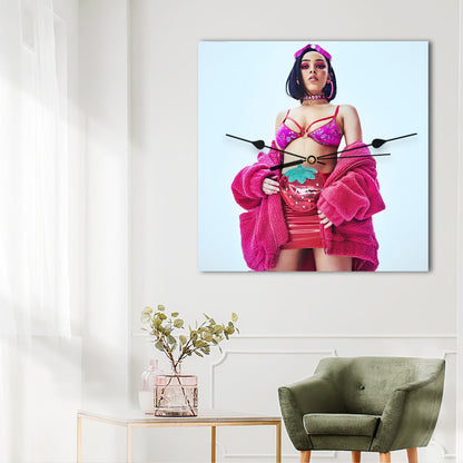 Doja Cat Wall Clock Home Decor Wall Clock Gifts for Doja Cat Fans Boss Bitch Wall Clock