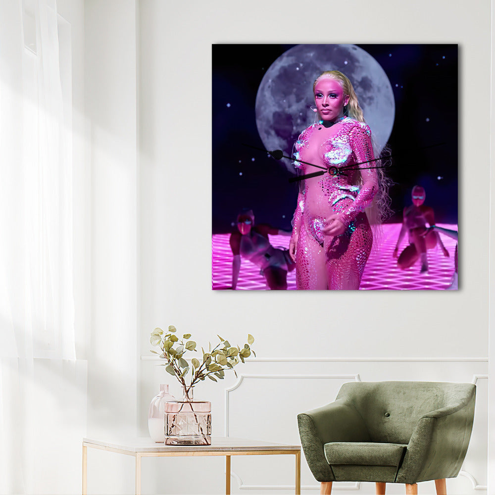 Doja Cat Wall Clock Home Decor Wall Clock Gifts for Doja Cat Fans Like That Wall Clock