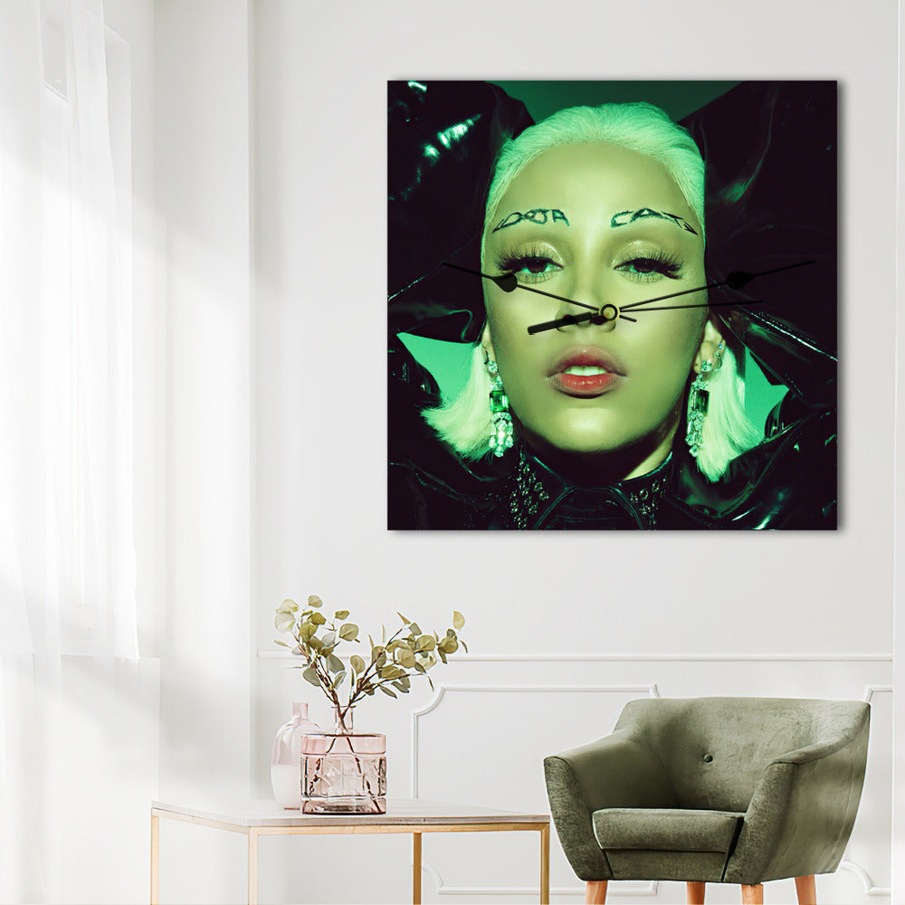 Doja Cat Wall Clock Home Decor Wall Clock Gifts for Doja Cat Fans Reloaded Wall Clock