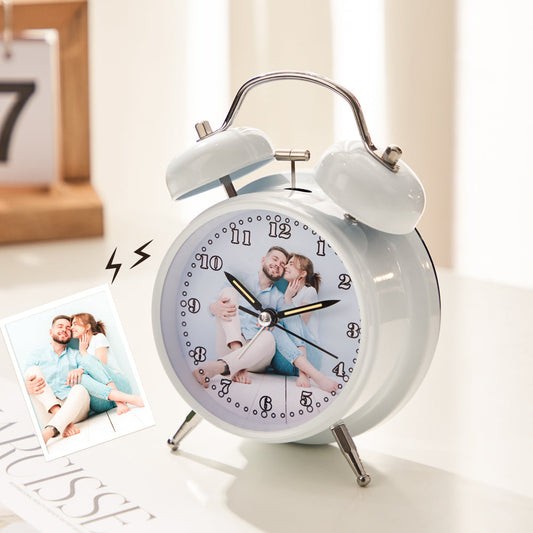 Custom Photo Clock Exquisite Home Stainless Steel Gifts