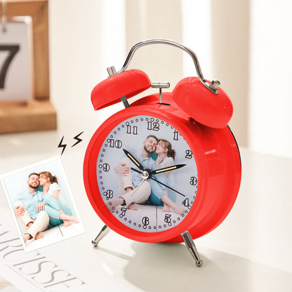 Custom Photo Clock Exquisite Home Stainless Steel Gifts