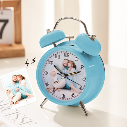 Custom Photo Clock Exquisite Home Stainless Steel Gifts