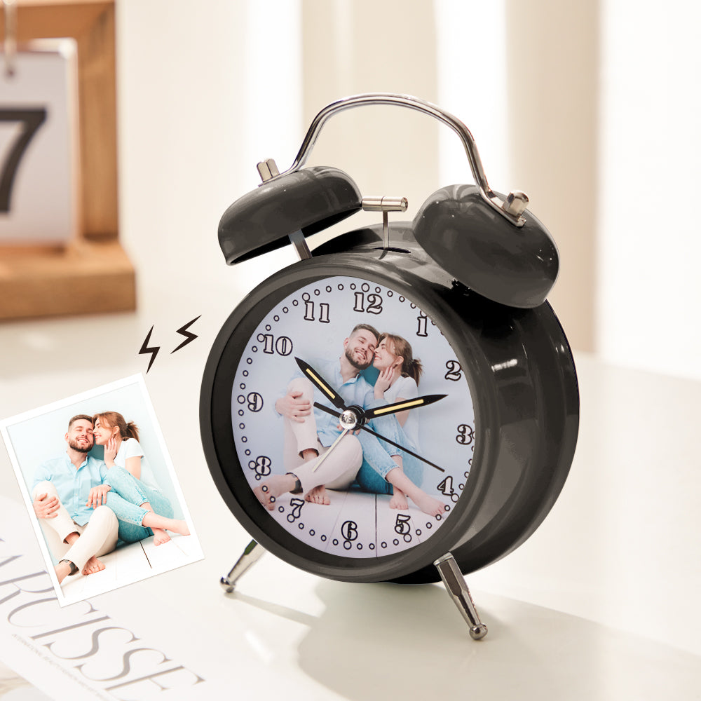 Custom Photo Clock Exquisite Home Stainless Steel Gifts