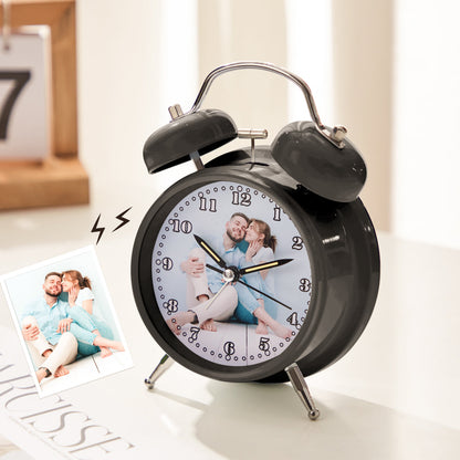 Custom Photo Clock Exquisite Home Stainless Steel Gifts