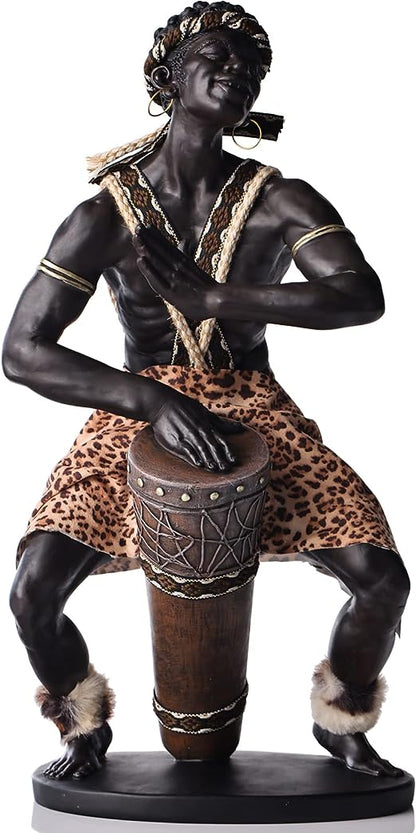 African Statues and Sculptures,African Art Bust Statue, Home Decor Sunflower Girl Figurines
