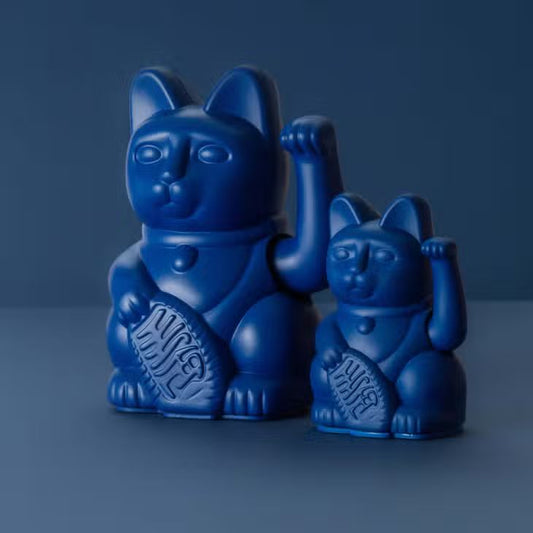 Dark Blue 15cm Maneki Neko by Donkey