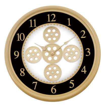 18" MECHANICAL GEARS CLOCK