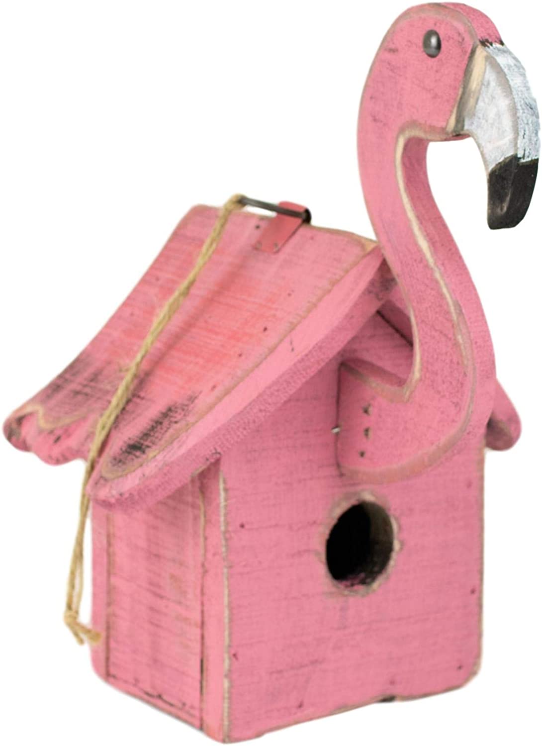 Pink Flamingo Birdhouse