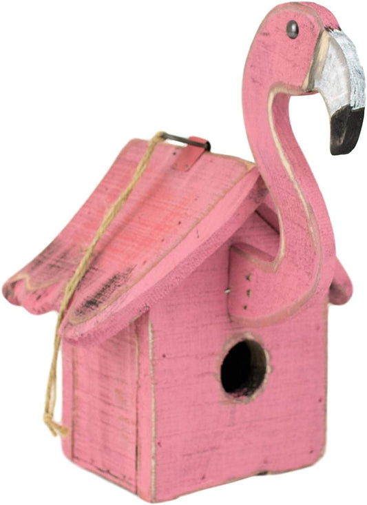 Pink Flamingo Birdhouse