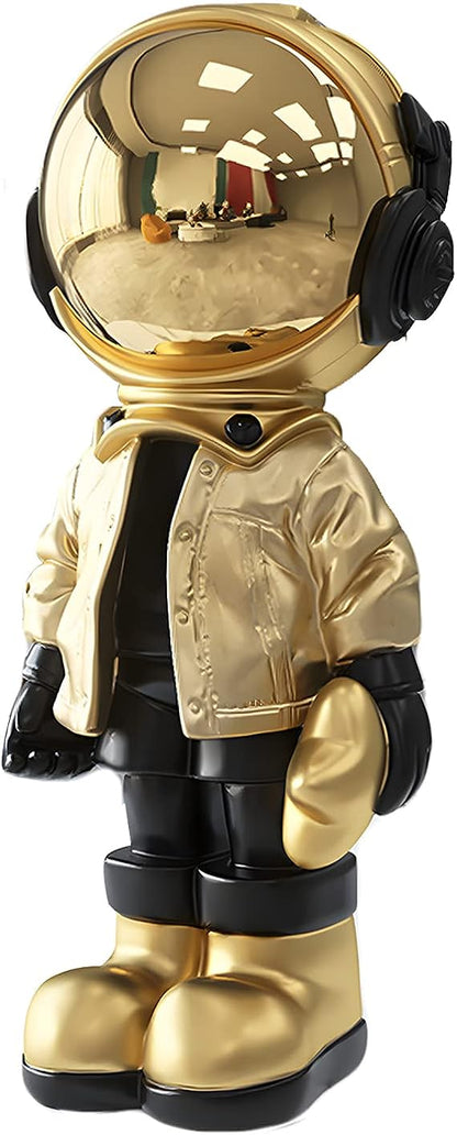 Astronaut Statues Spaceman Sculpture Polyresin Arts Gifts Light Blue Figurine Ornament