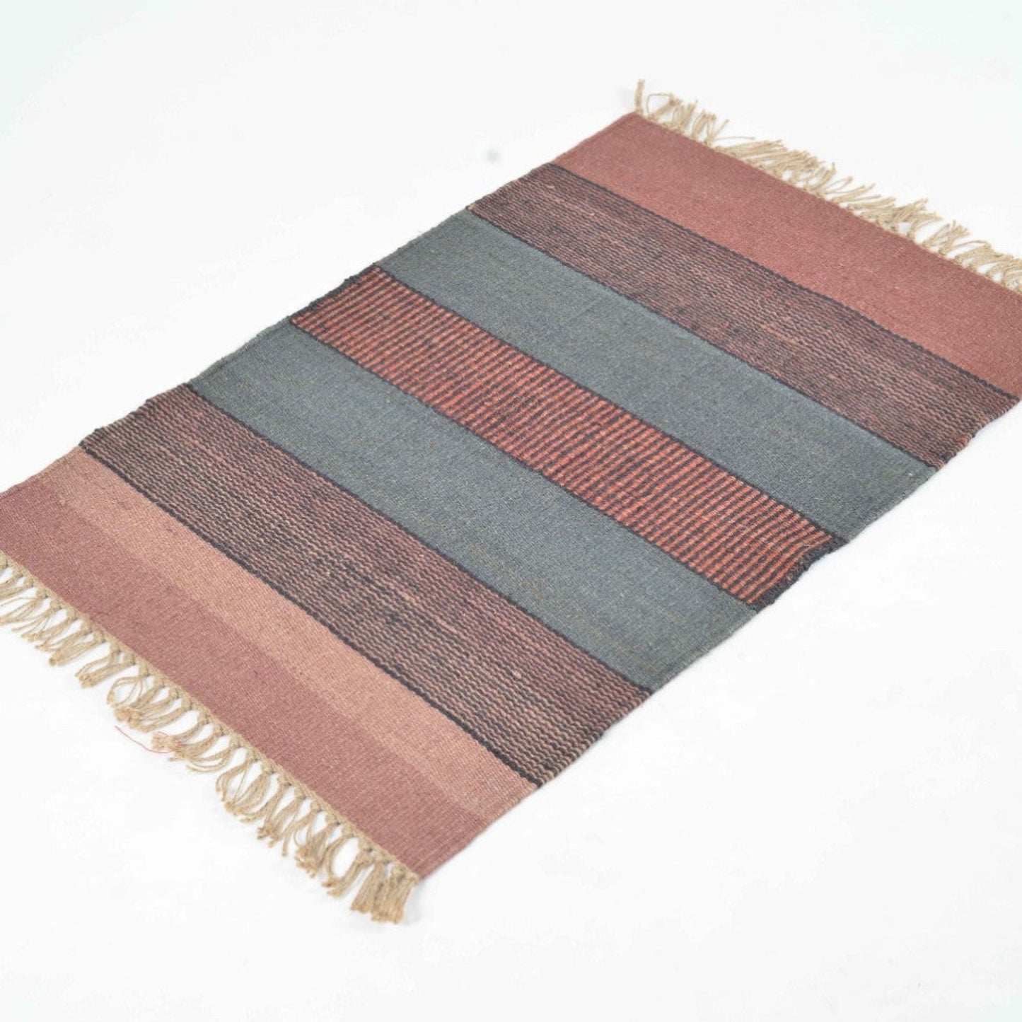 Flat Hemp Stripe Rug