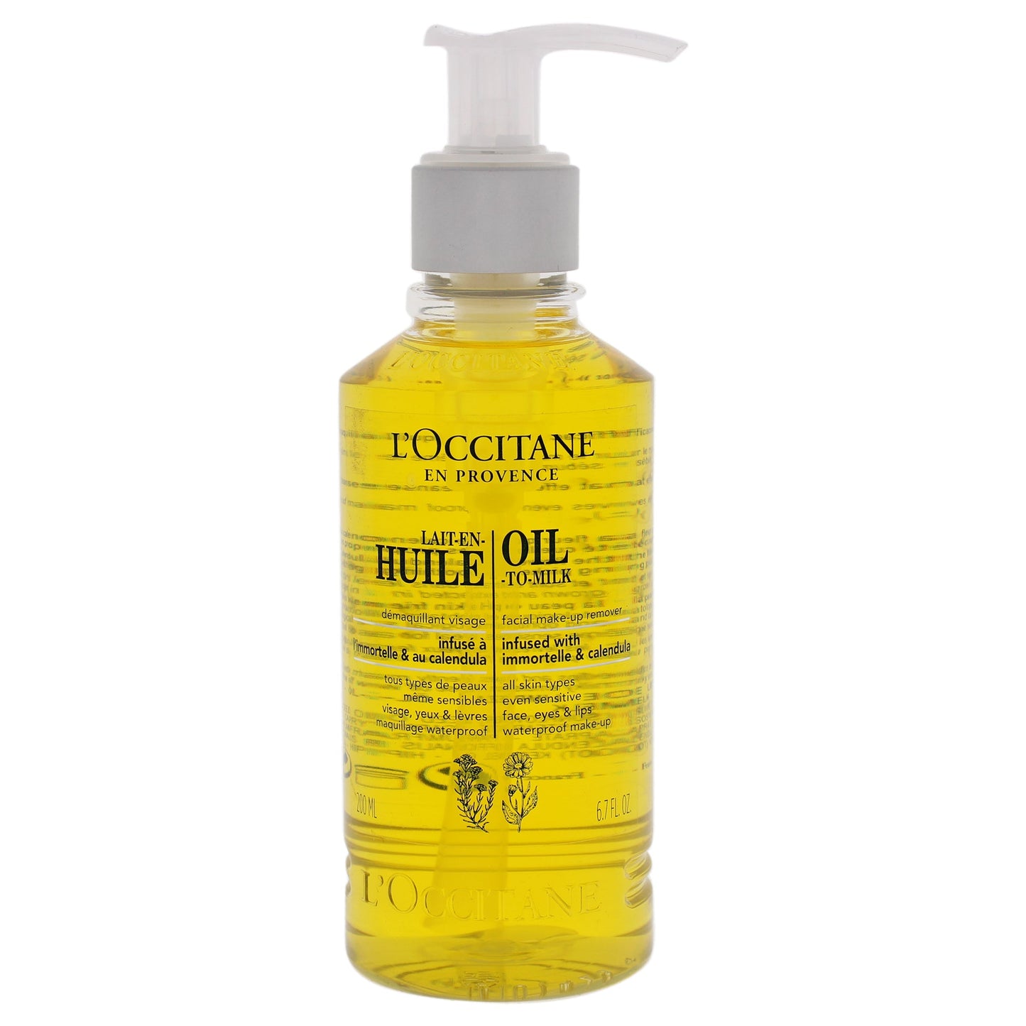 Oil-To-Milk Facial Make-Up Remover by LOccitane for Unisex 6.7 oz Cleanser