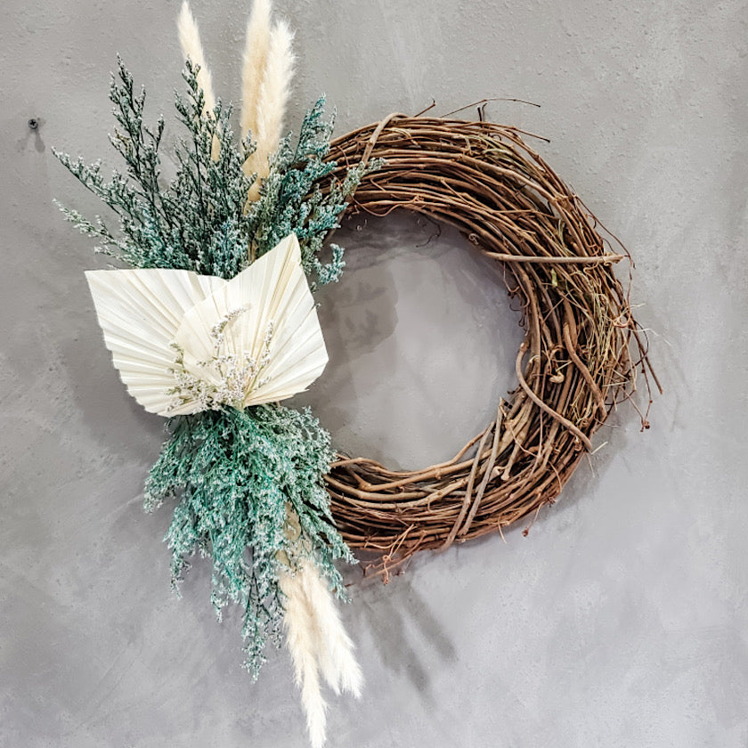 Neutral | Bohemian  -  Dried Flower Wreath #1