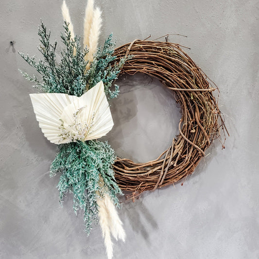 Neutral | Bohemian  -  Dried Flower Wreath #1
