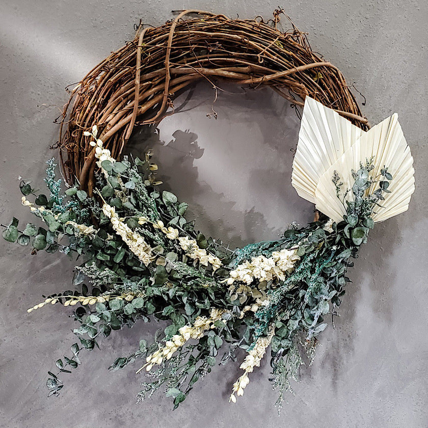 Neutral | Bohemian   -  Dried Flower Wreath #2