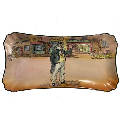 Royal Doulton Vintage Dickens Ware Sandwich Tray Decorative Trays Royal Doulton Captain Cuttle