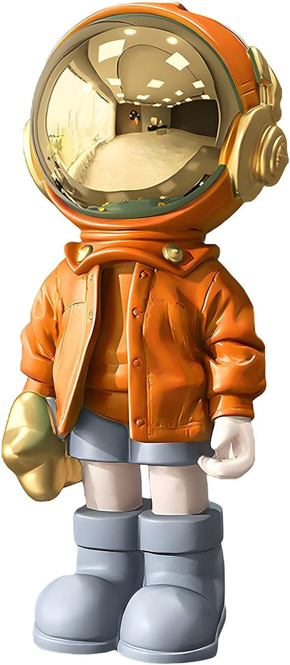 Astronaut Statues Spaceman Sculpture Polyresin Arts Gifts Light Blue Figurine Ornament