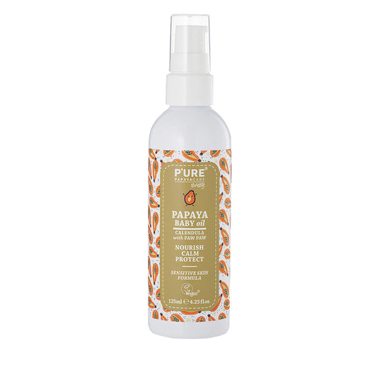 P’URE Papayacare Baby Papaya Baby Oil (Calendula with Paw Paw) 125g