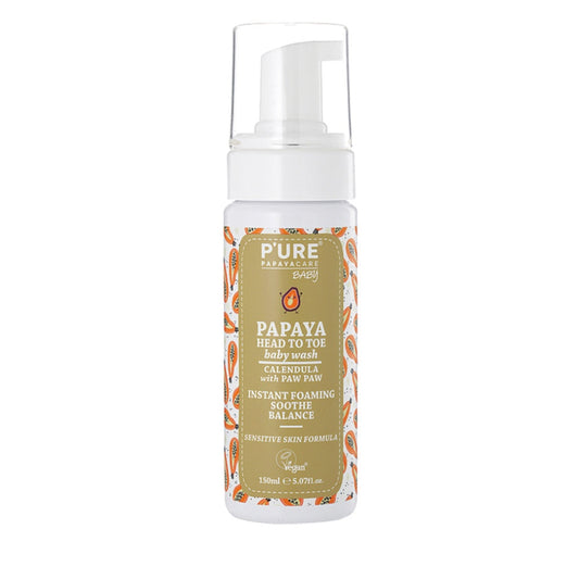 P’URE Papayacare Baby Papaya Head To Toe Baby Wash (Calendula with Paw Paw) 150ml