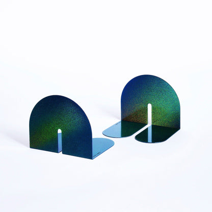 Dumbo Bookends, Single Arc Shape - Set of 2 Bookends & Paperweights Tortuga Forma Small Rainbow Prismatic