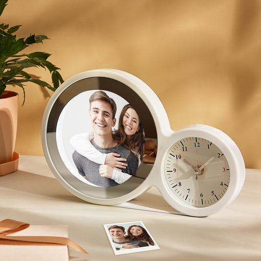 Custom Photo Alarm Clock Craetive Daily Life Couple Gifts