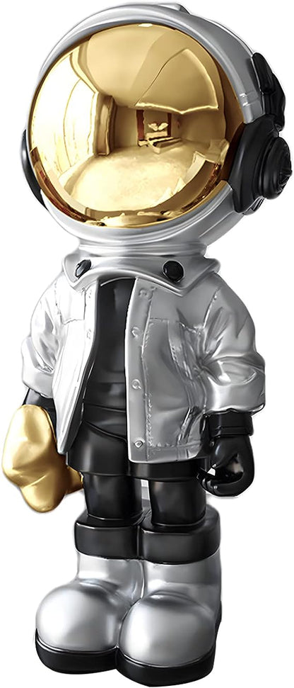 Astronaut Statues Spaceman Sculpture Polyresin Arts Gifts Light Blue Figurine Ornament
