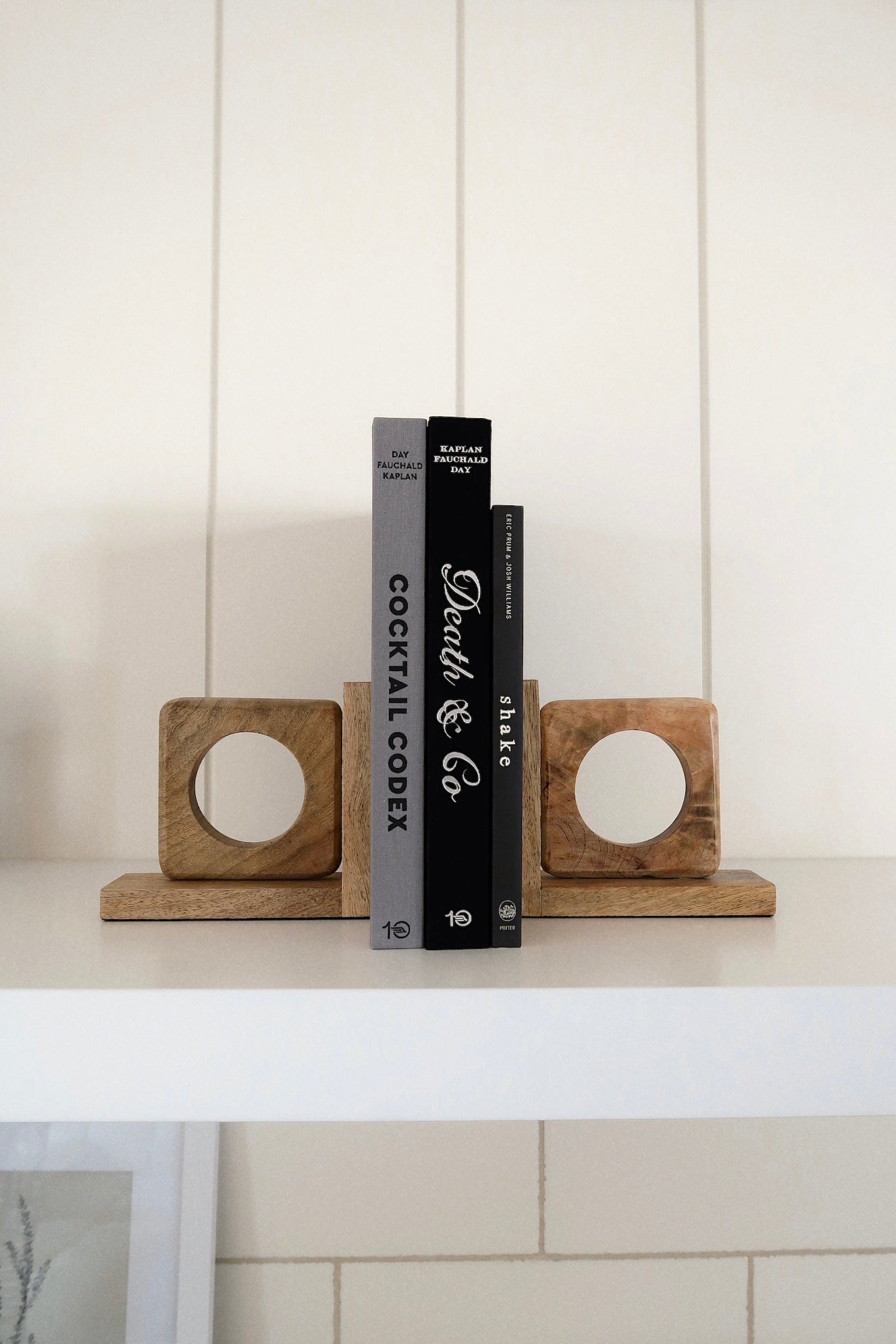 Cade Wood Bookends - Set of 2