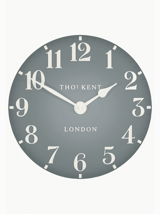 Thomas Kent 12" Arabic Wall Clock Flax Blue