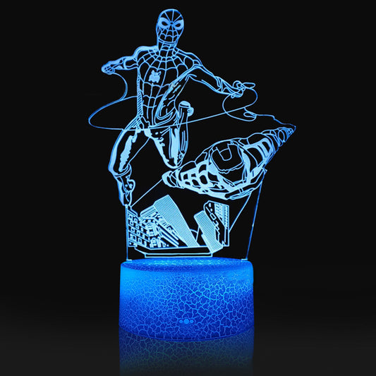 Superhero 3D Night Light Toys for Boys Fun Men Gadget Gifts Ideas Party Christmas Birthday Gift for Kids Girls Boys