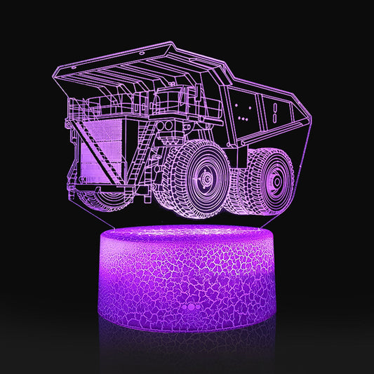 3D Car Lamp Night Light 3D Illusion Lamp for Kids Colors Changing with Remote Control Kids Bedroom Decor as Xmas Holiday Birthday Car Gifts for Boys Girls Nursery Decor Lighting