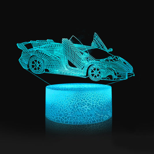 Race Car Gifts Car Lamp Car Party Supplies Color Changing Nightlight with Touch And Remote Control Car Light Birthday Christmas Gifts