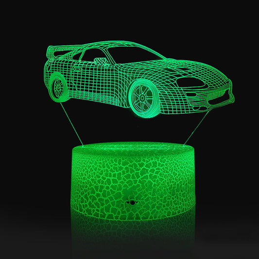3D Car Lamp Night Light 3D Illusion Lamp for Kids Car Truck Tractor Excavator Colors Changing with Remote Kids Bedroom Decor Car Gifts for Boys Girls