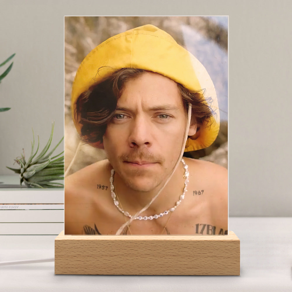 Harry Styles Lamp Classic Celebrity Night Light Golden by Harry Styles Lamp