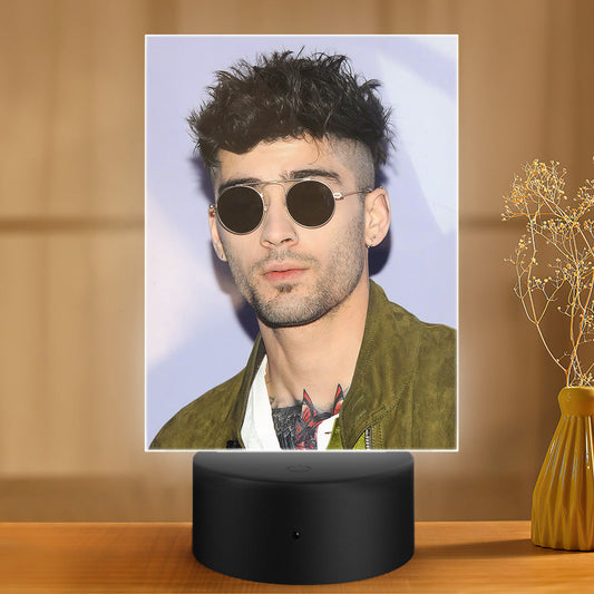 Zayn Malik Lamp Classic Celebrity Night Light Zayn Malik Got a New Face Tattoo by Zayn Malik Lamp