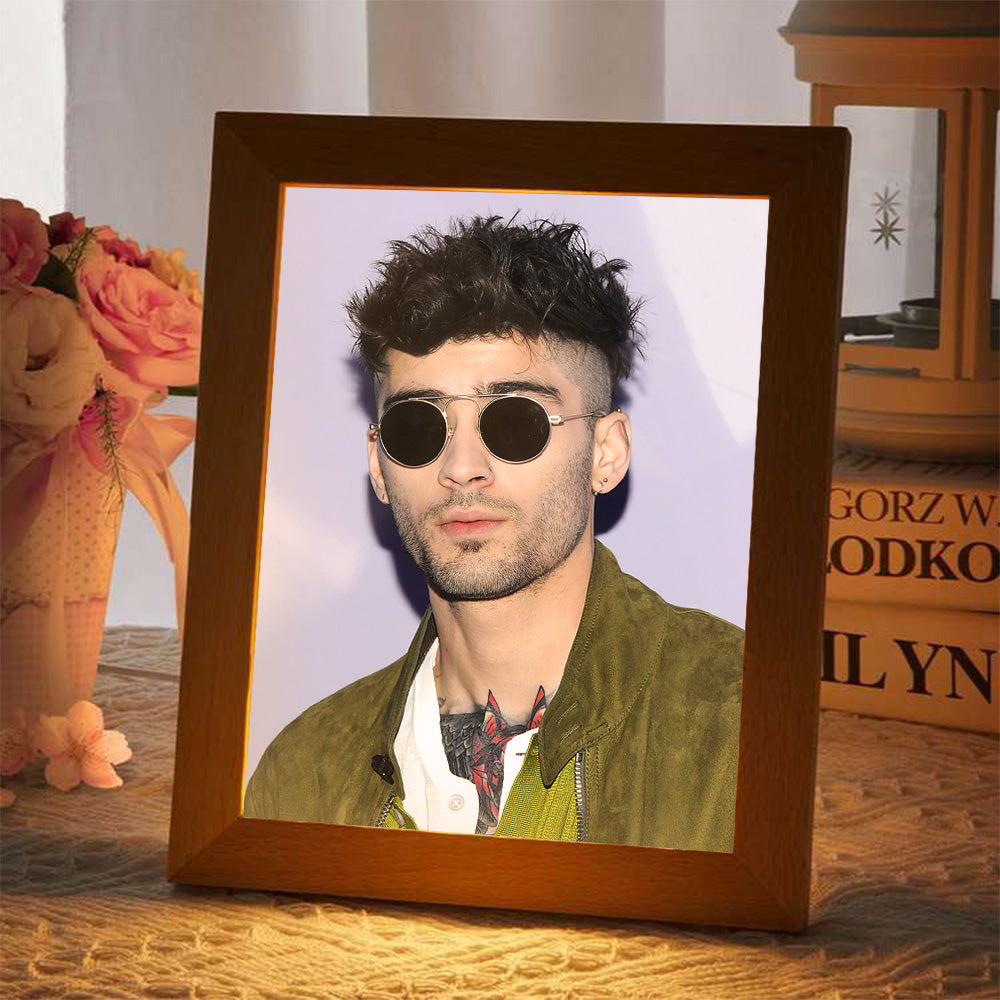 Zayn Malik Lamp Classic Celebrity Night Light Zayn Malik Got a New Face Tattoo by Zayn Malik Lamp