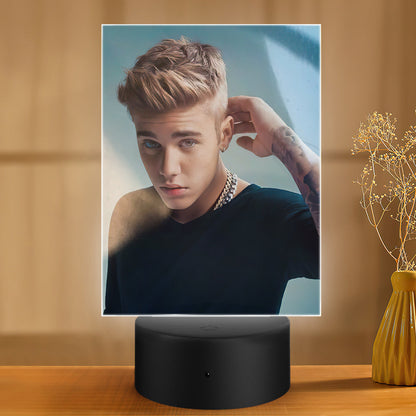 Justin Bieber Lamp Classic Celebrity Night Light Evolution of Justin Bieber by Justin Bieber Lamp
