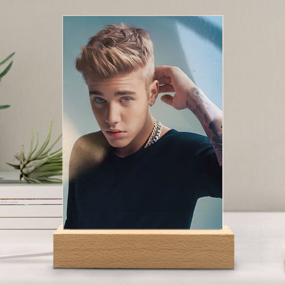 Justin Bieber Lamp Classic Celebrity Night Light Evolution of Justin Bieber by Justin Bieber Lamp