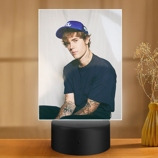 Justin Bieber Lamp Classic Celebrity Night Light Lonely by Justin Bieber Lamp