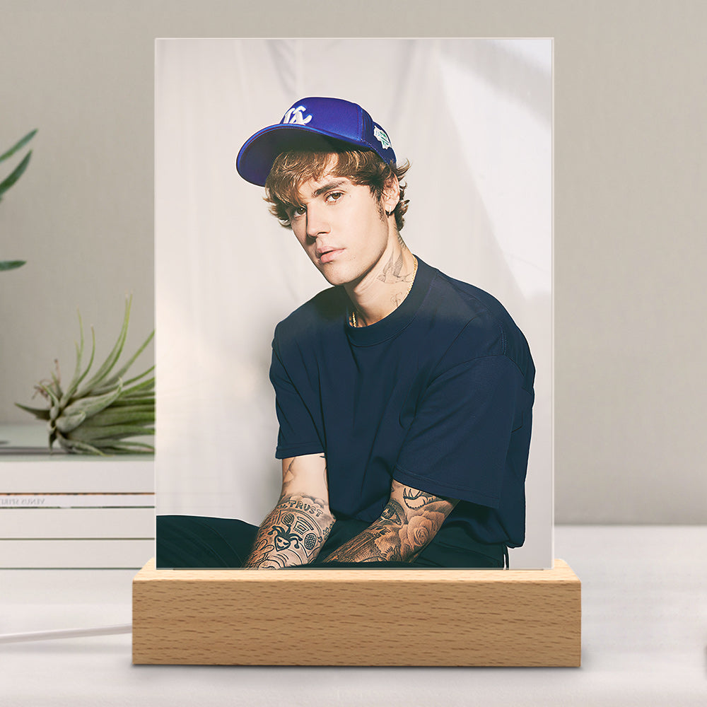 Justin Bieber Lamp Classic Celebrity Night Light Lonely by Justin Bieber Lamp