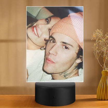 Justin Bieber Lamp Classic Celebrity Night Light Justin Bieber and Hailey by Justin Bieber Lamp