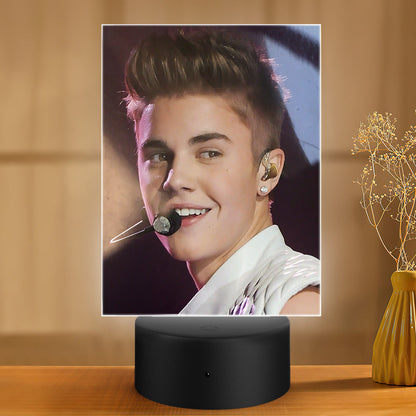 Justin Bieber Lamp Classic Celebrity Night Light Justin Bieber 2013 by Justin Bieber Lamp