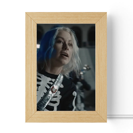Phoebe Bridgers Lamp Classic Celebrity Night Light I Know The End by Phoebe Bridgers Lamp with Wooden Frame