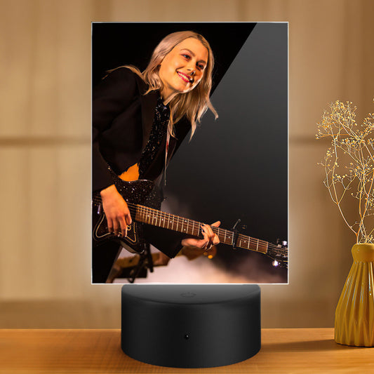 Phoebe Bridgers Lamp Classic Celebrity Night Light Performs at Leader Bank Pavilion by Phoebe Bridgers Lamp with Plastic Base