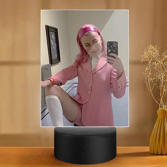 Phoebe Bridgers Lamp Classic Celebrity Night Light Self Shots for Daily Life by Phoebe Bridgers Lamp with Plastic Base