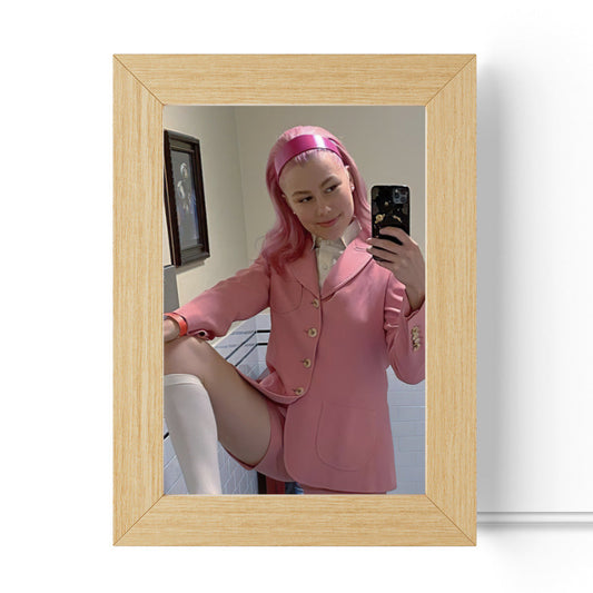 Phoebe Bridgers Lamp Classic Celebrity Night Light Self Shots for Daily Life by Phoebe Bridgers Lamp with Wooden Frame